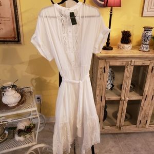 Gorgeous White Lace Ralph Lauren Dress! NWT